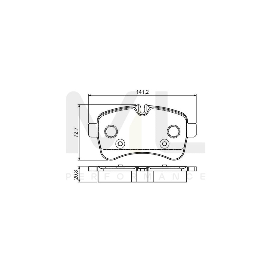 Bosch 0986495120 Brake Pad Set For Iveco Daily With Mounting Manual BP1562 | ML Performance Car Parts