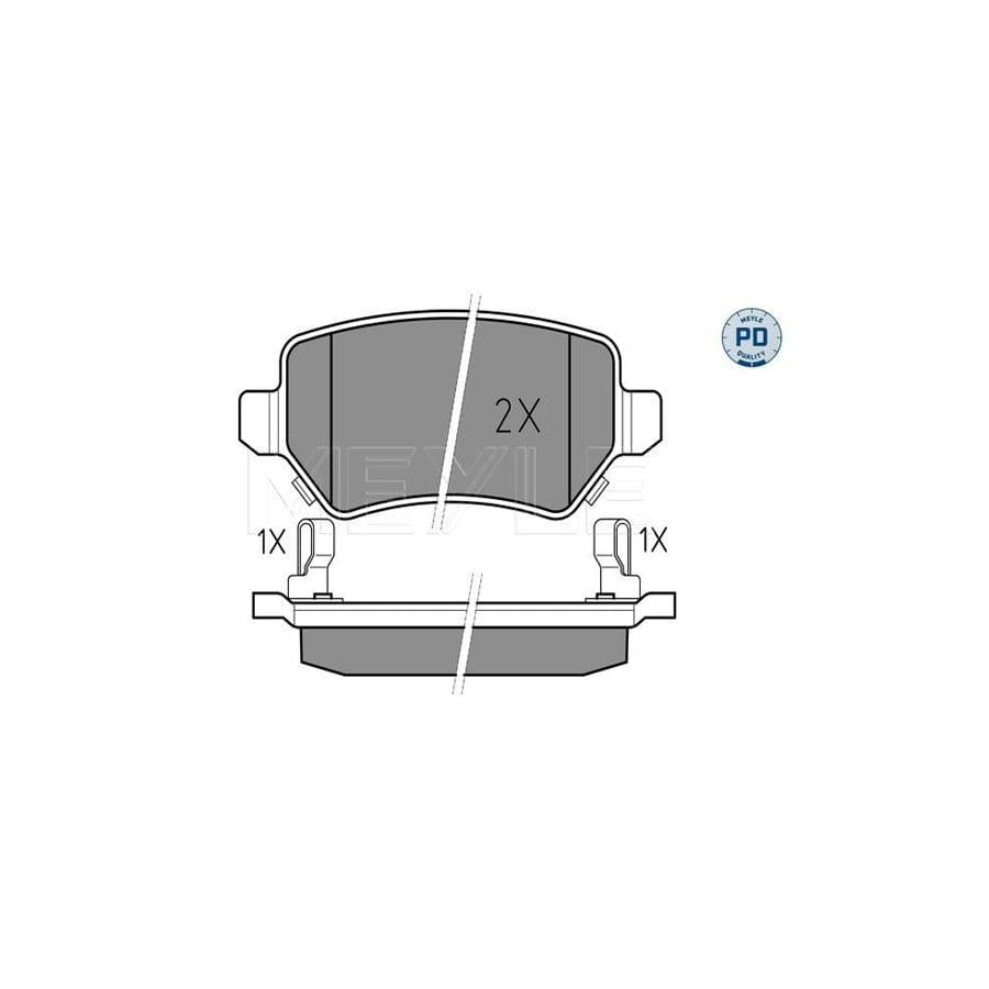 Meyle 025 234 1715/Pd Brake Pad Set