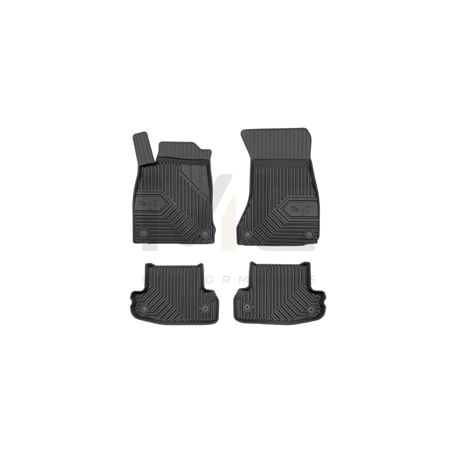 FROGUM Tailored, No.77 77408647 Floor mat set for AUDI A5 B9 Coupe (F53) Elastomer, Front and Rear, Quantity: 4, Black | ML Performance Car Parts