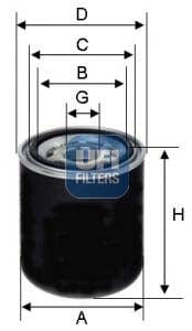 UFI 23.614.00 Oil Filter