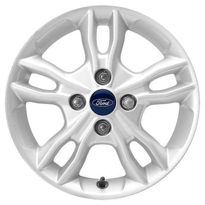 GENUINE FORD 2260969 x4 SET OF 4 FIESTA ALLOY WHEEL 15" 5 X 2-SPOKE DESIGN, FROZEN WHITE 11/2012 - 06/2017 | ML Performance UK