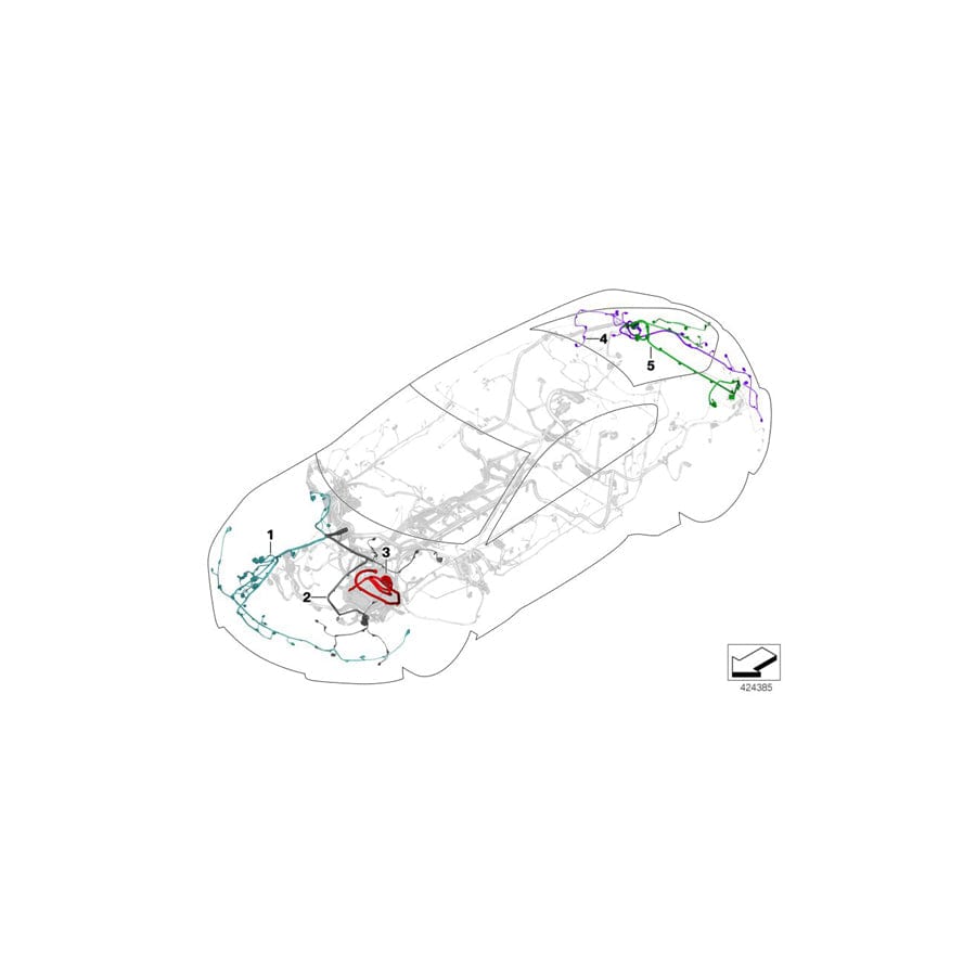 Genuine BMW 61119381711 Rep. Wiring Harness, Live, Front Right (Inc. i8) | ML Performance UK Car Parts