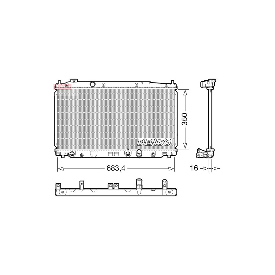 Denso DRM40053 Drm40053 Engine Radiator For Honda Jazz Hatchback (Ge, Gg, Gp, Za) | ML Performance UK