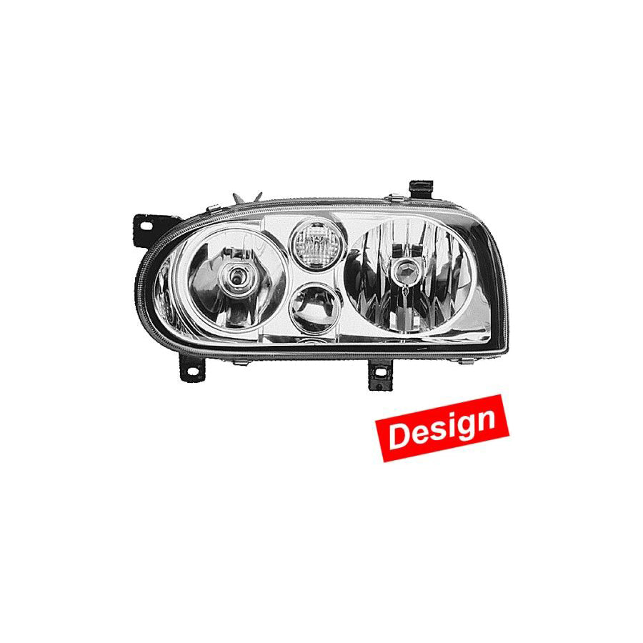 Hella 1DJ 008 187-011 Headlight For VW Golf