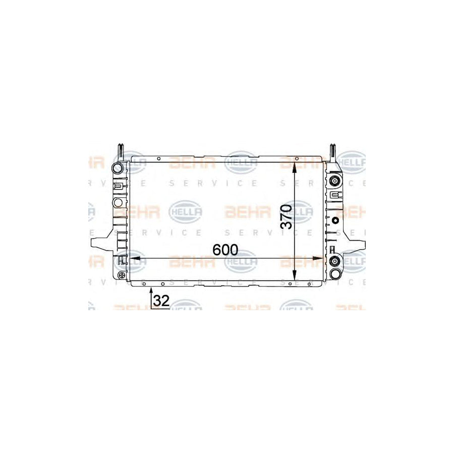 Hella 8MK 376 707-681 Engine Radiator