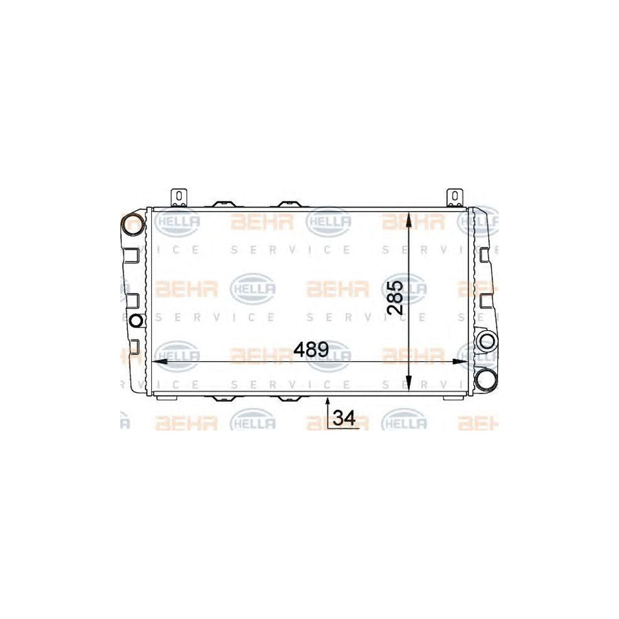 Hella 8MK 376 764-061 Engine Radiator