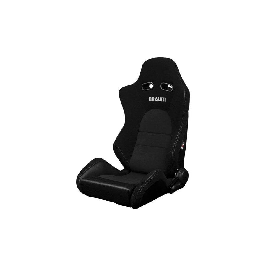 BRAUM Advan Series Sport Reclinable Seats (Black Cloth Alcantara Inserts) – Priced Per Pair