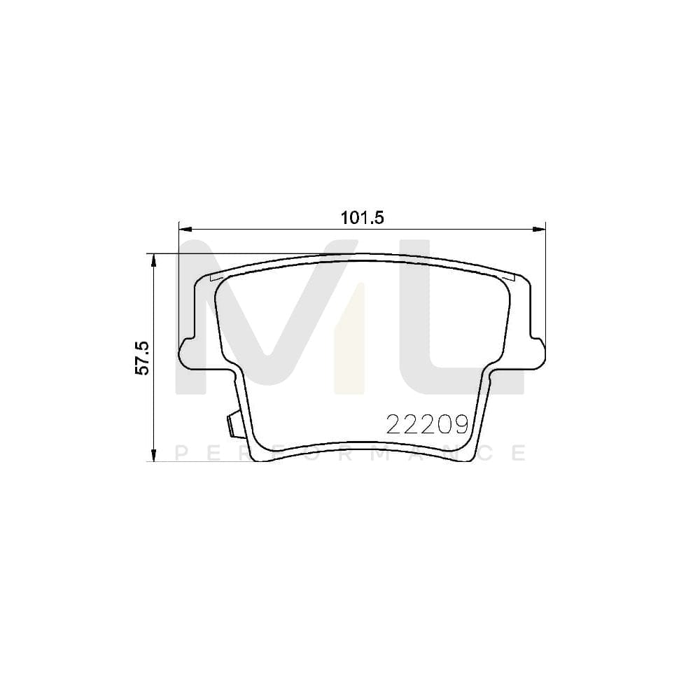 Brembo P 11 040 Brake Pad Set With Acoustic Wear Warning | ML Performance Car Parts