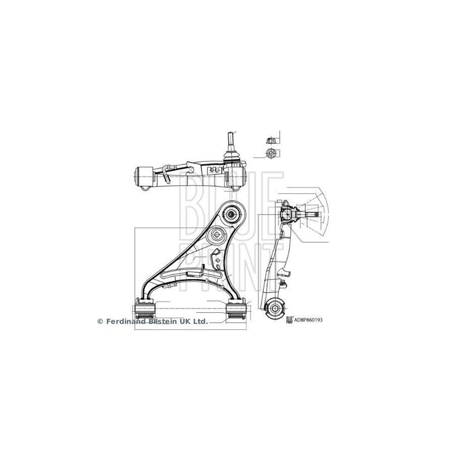 Blue Print ADBP860193 Suspension Arm For Land Rover Discovery