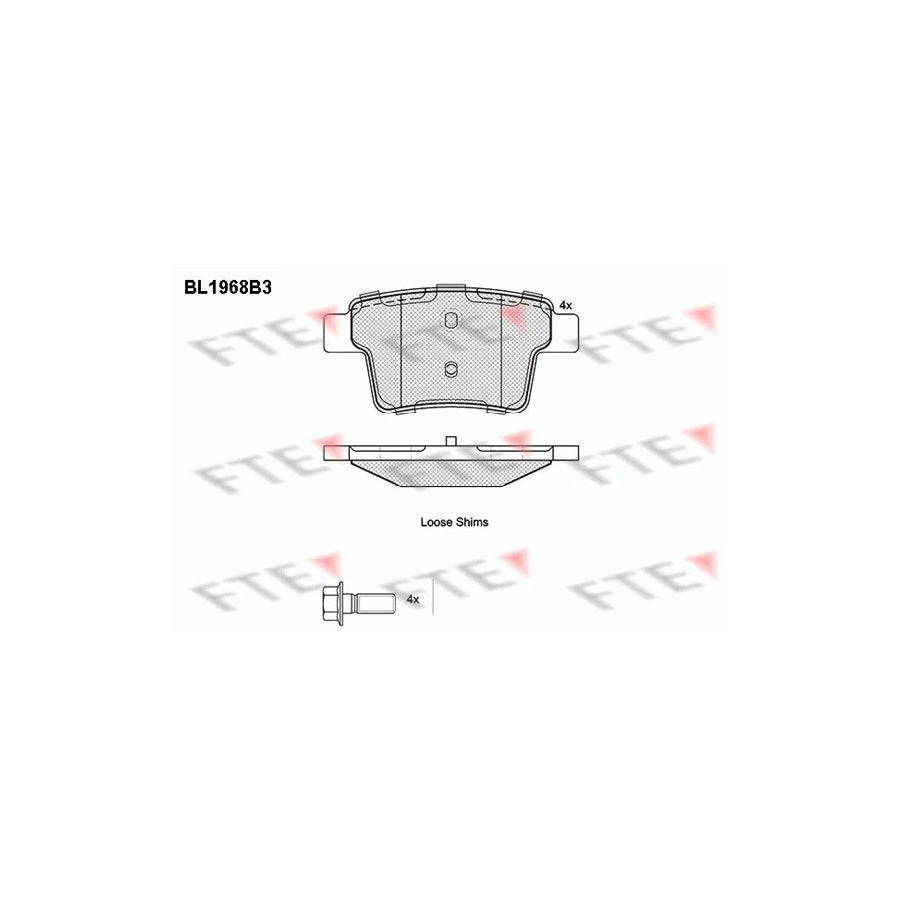 Fte BL1968B3 Brake Pad Set | ML Performance UK Car Parts