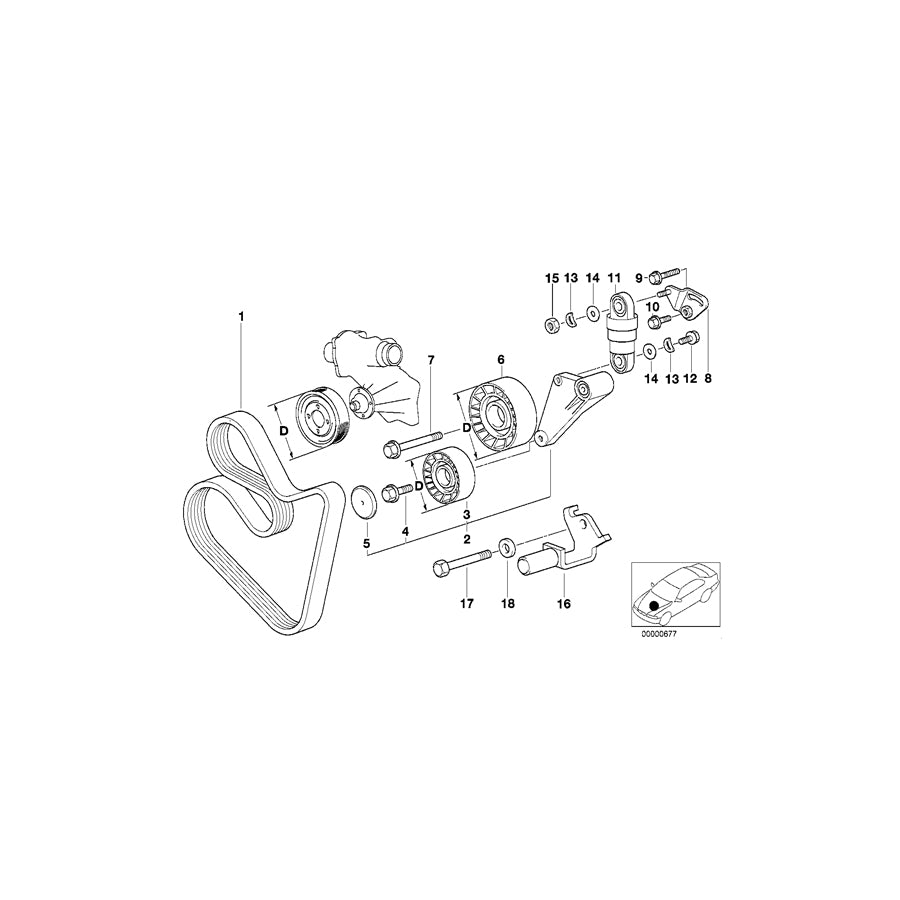 Genuine BMW 11281747656 E31 E38 E34 Adjust-Lever (Inc. 540i, 740iL & 730i) | ML Performance UK Car Parts