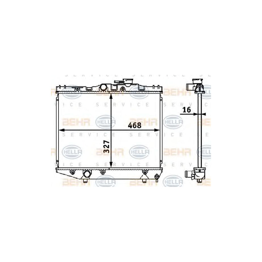 Hella 8MK 376 708-171 Engine Radiator