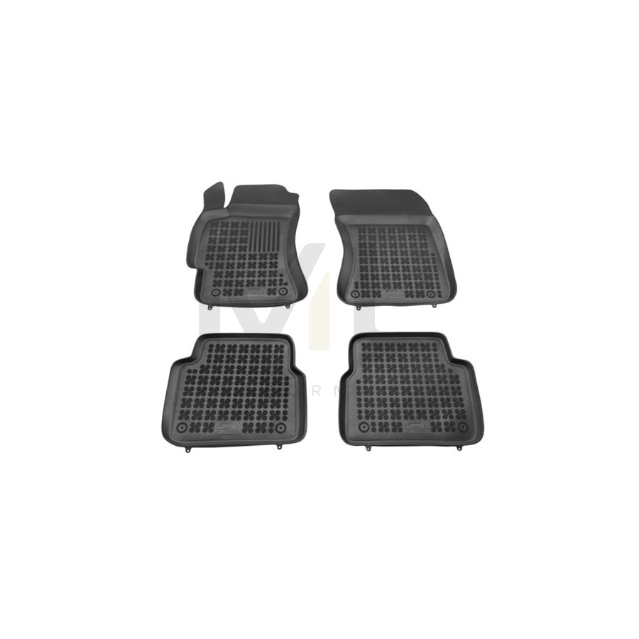 REZAW PLAST 202701 Floor mat set for SUBARU Forester III (SH) Elastomer, Front and Rear, Black | ML Performance Car Parts