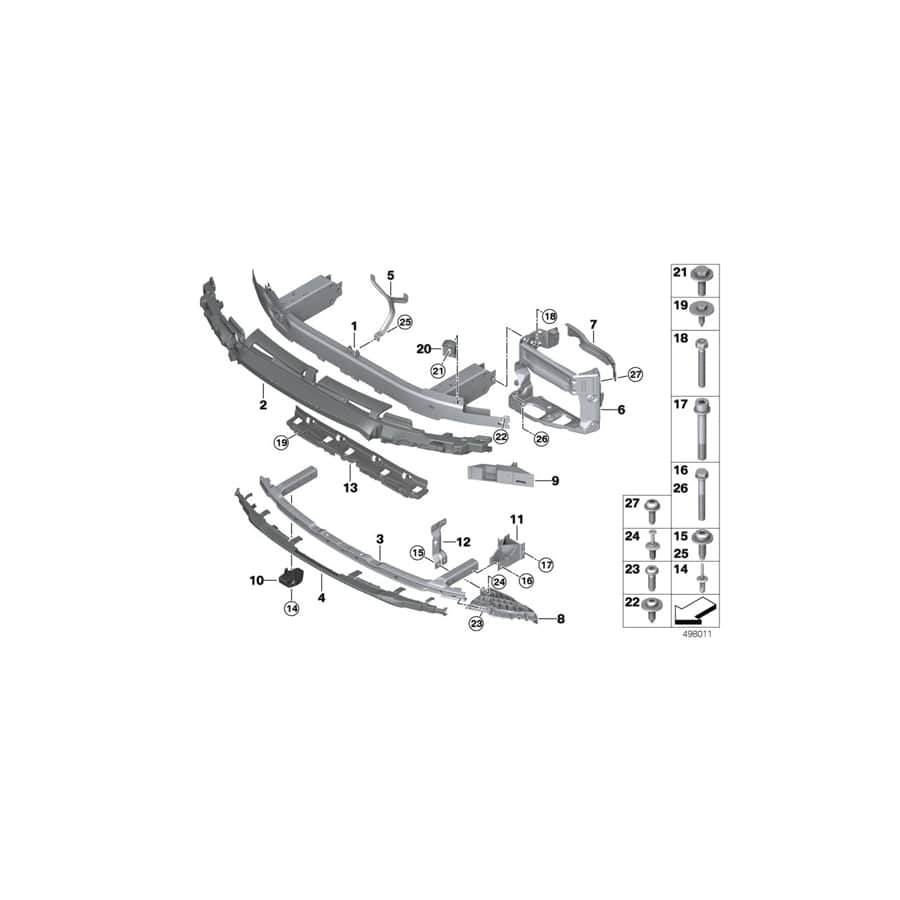 Genuine BMW 51117011151 G32 Adapter For Support Member, Front Left (Inc. 630dX, 620d & 640dX) | ML Performance UK Car Parts