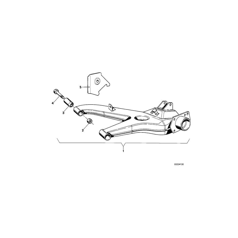 Genuine BMW 33321119599 E21 Trailing Arm, Left (Inc. 320, 318 & 316) | ML Performance UK Car Parts