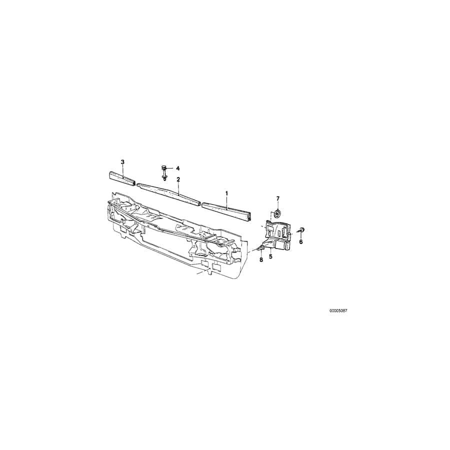 Genuine BMW 51711885927 E21 Gasket Left (Inc. 318, 318i & 315) | ML Performance UK Car Parts