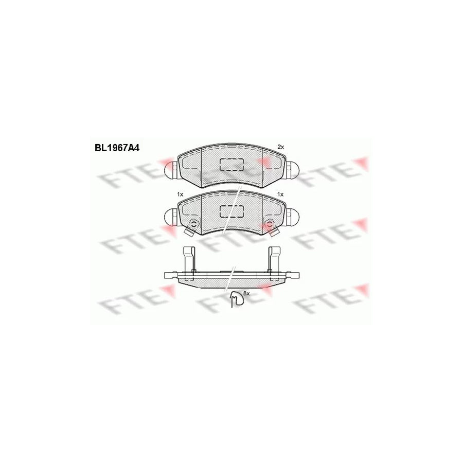 Fte BL1967A4 Brake Pad Set | ML Performance UK Car Parts