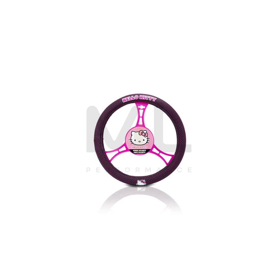 HELLO KITTY KIT3018 Steering wheel cover 360mm, 380mm, Light pink, Polyester | ML Performance Car Parts