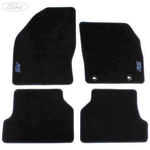 GENUINE FORD 1549989 FOCUS RS FRONT & REAR FLOOR MATS KIT VELOUR 2010-2011 | ML Performance UK