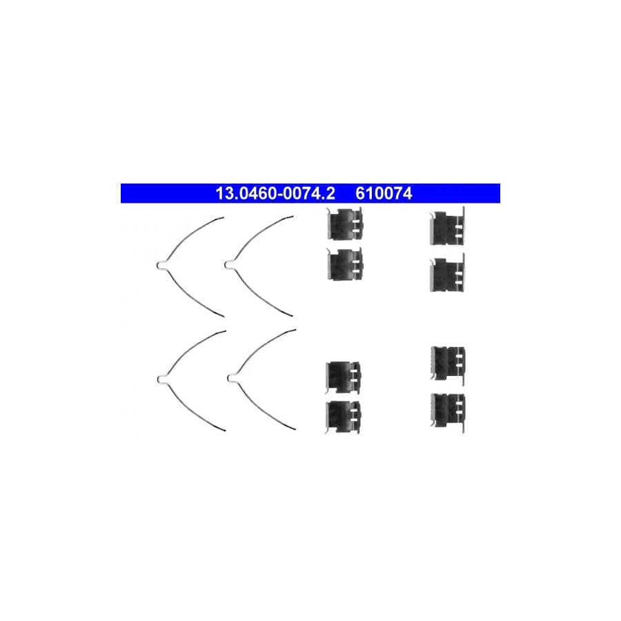 ATE 13.0460-0074.2 Accessory Kit, Disc Brake Pads For Toyota Corolla