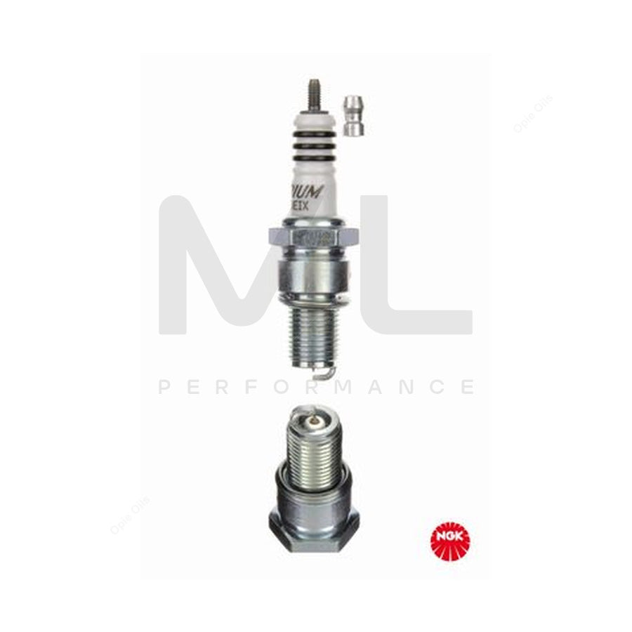 NGK BR9EIX (3981) - Iridium IX Spark Plug / Sparkplug - Taper Cut Ground Electrode | ML Car Parts UK | ML Performance