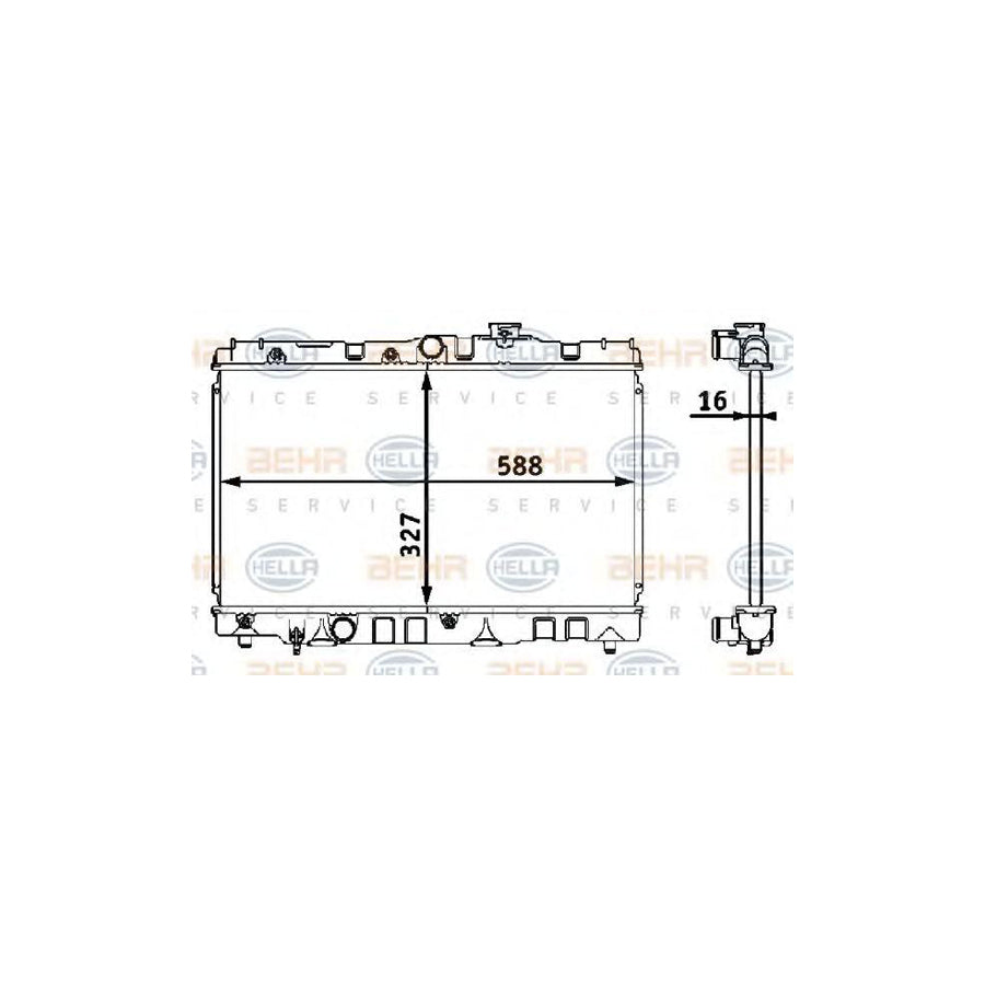 Hella 8MK 376 708-101 Engine Radiator