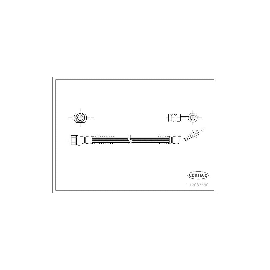 Corteco 19033580 Brake Hose For Kia Picanto I (Sa) | ML Performance UK