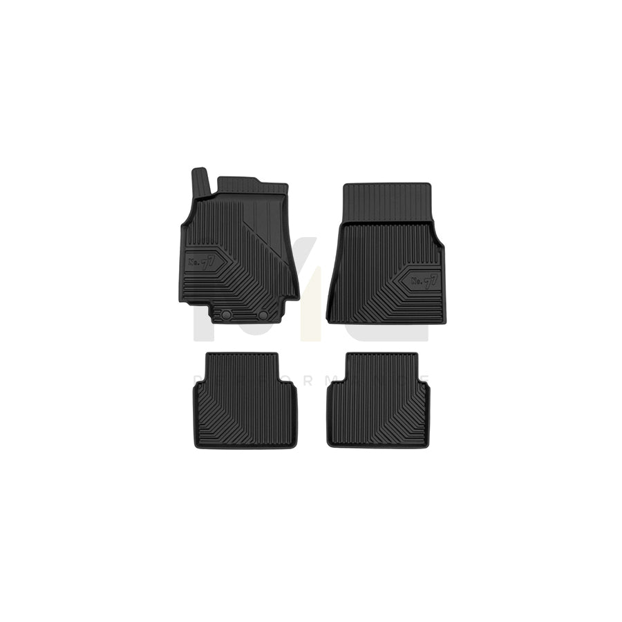 FROGUM Tailored, No.77 77408111 Floor mat set suitable for MERCEDES-BENZ B-Class (W245) Elastomer, Front and Rear, Quantity: 4, Black | ML Performance Car Parts