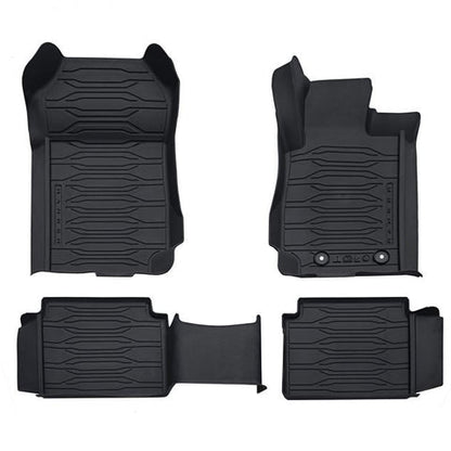 GENUINE FORD 2208152 RANGER TKE SUPER SINGLE FRONT & REAR BLACK RUBBER FLOOR MATS 2019- ONWARDS | ML Performance UK