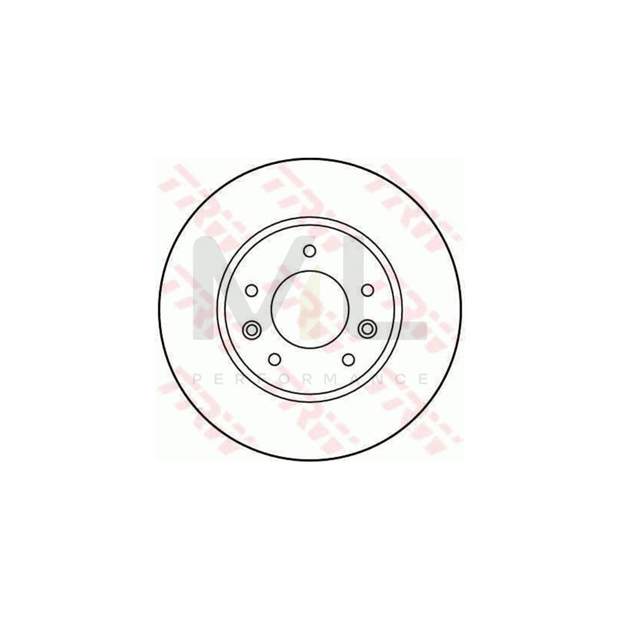 TRW DF1027 Brake Disc for RENAULT 21 Saloon Solid | ML Performance Car Parts