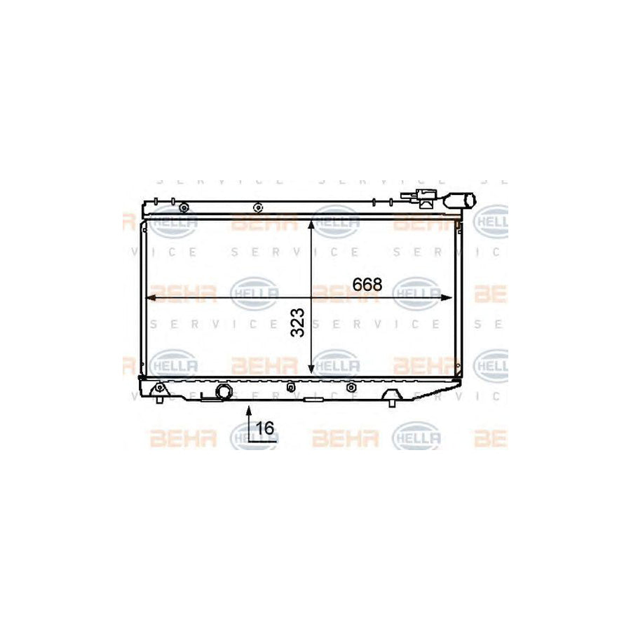 Hella 8MK 376 708-041 Engine Radiator