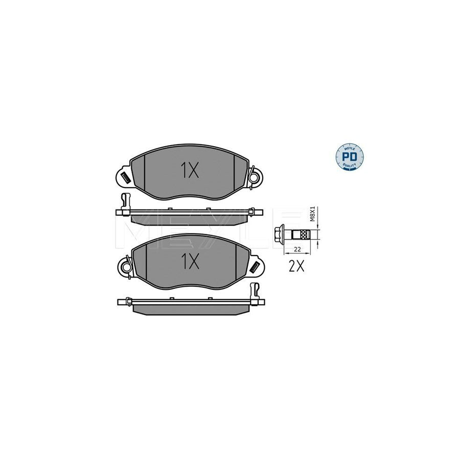 Meyle 025 234 3418/Pd Brake Pad Set For Ford Transit