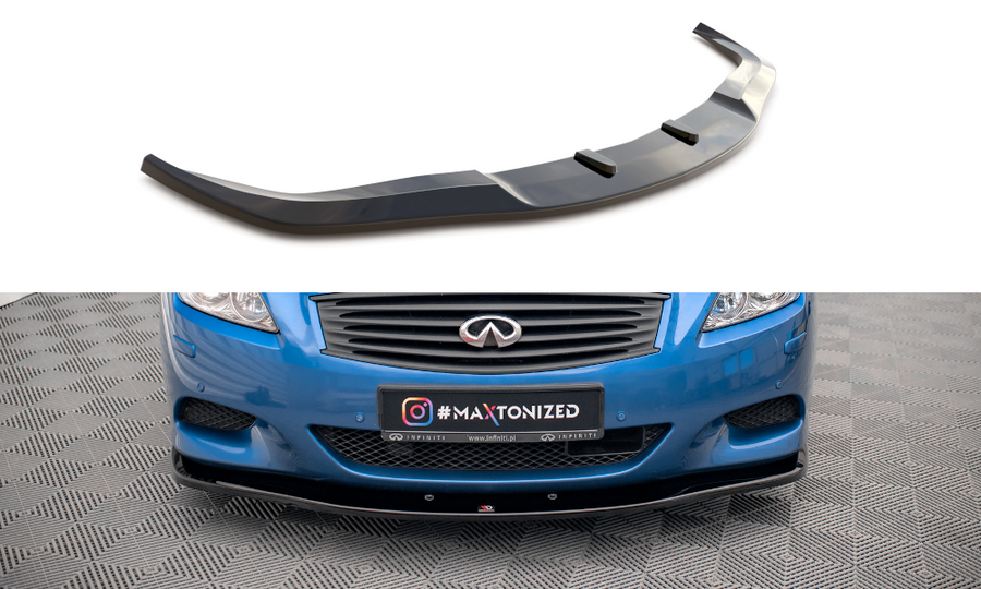 Maxton Design IN-G37S-C-FD1T Front Splitter Infiniti G37 Coupe | ML Performance UK Car Parts