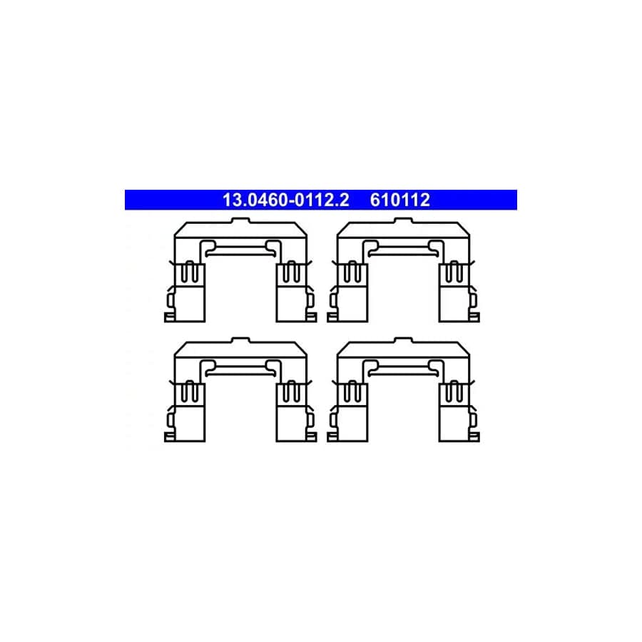 ATE 13.0460-0112.2 Accessory Kit, Disc Brake Pads For Nissan Maxima V Qx Saloon (A33)