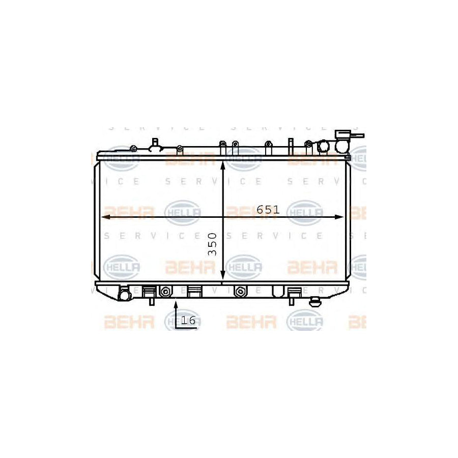 Hella 8MK 376 708-001 Engine Radiator