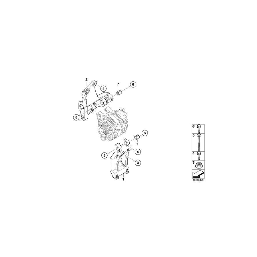 Genuine BMW 11287795038 R56 Combination Bracket (Inc. Cooper D & One D) | ML Performance UK Car Parts