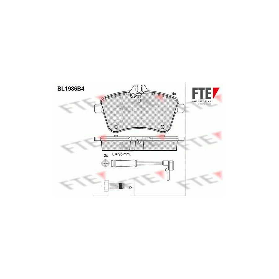 Fte BL1986B4 Brake Pad Set | ML Performance UK Car Parts