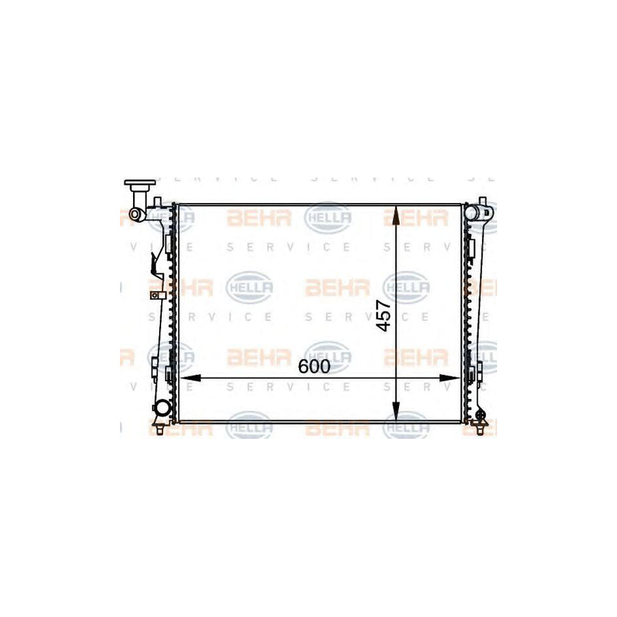 Hella 8MK 376 764-451 Engine Radiator