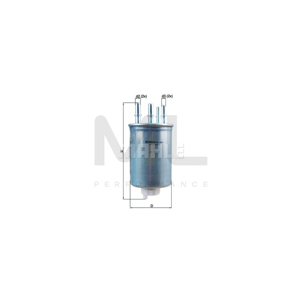 MAHLE ORIGINAL KL 1044 Fuel filter In-Line Filter | ML Performance Car Parts