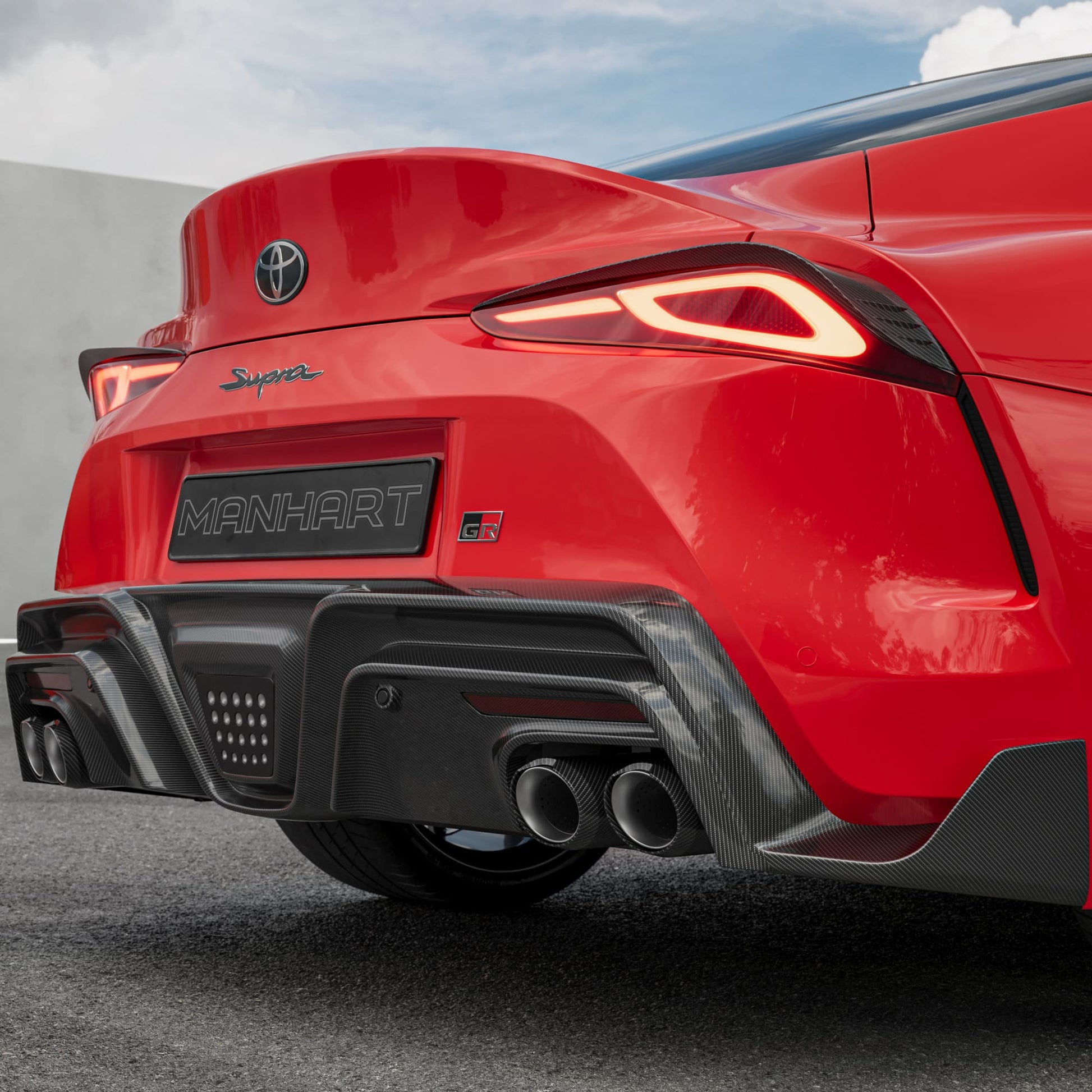 MANHART CARBON REAR DIFFUSER FOR TOYOTA GR SUPRA