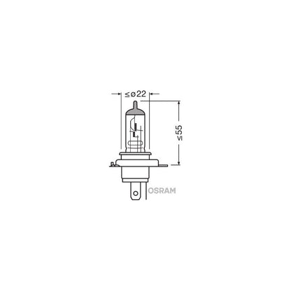 OSRAM SUPER BRIGHT H1 12V 100W PX14.5s NON standard H1 base