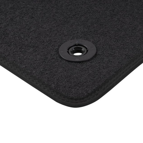 GENUINE FORD 2535638 FOCUS VELOUR FLOOR MATS FRONT, BLACK WITH GREY STITCHING | ML Performance UK