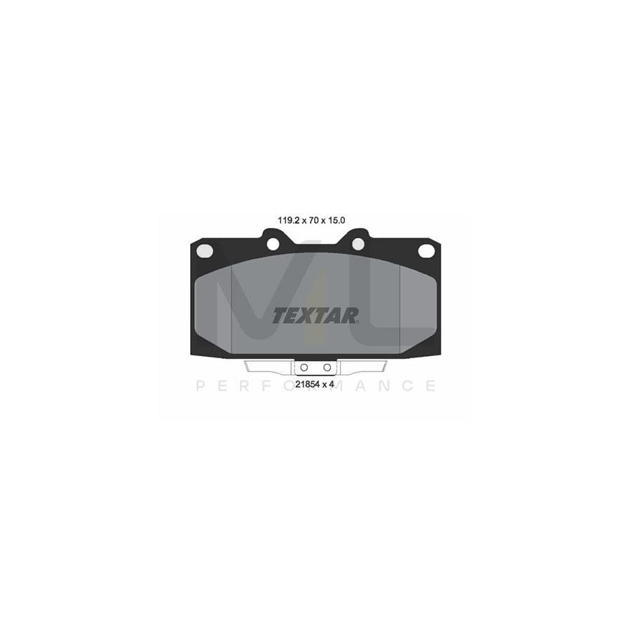 TEXTAR 2185401 Brake pad set with acoustic wear warning | ML Performance Car Parts