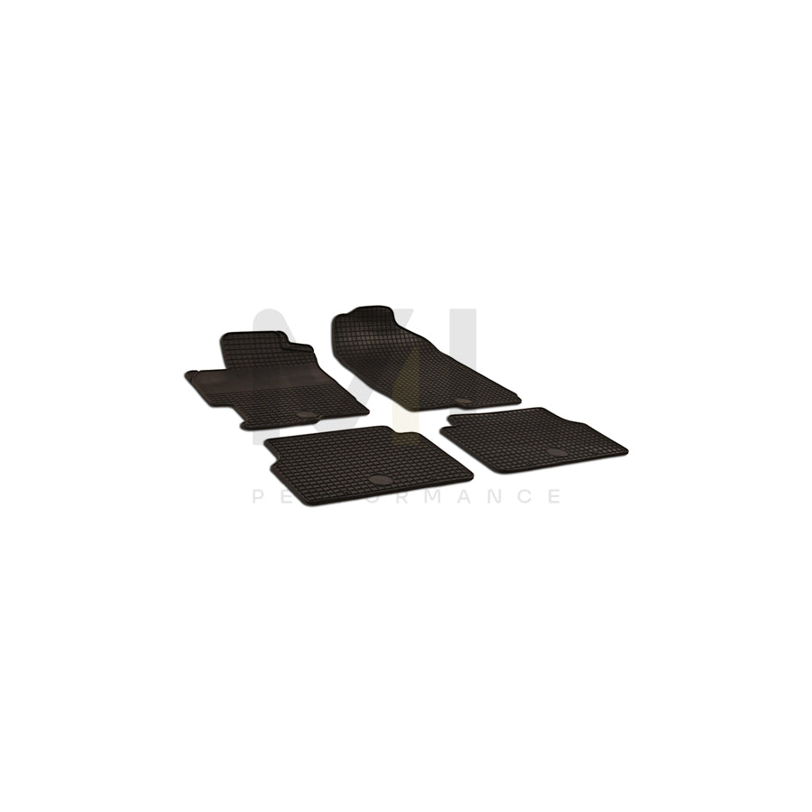 WALSER 50383 Floor mat set for MAZDA 6 Elastomer, Front and Rear, Quantity: 4, Black | ML Performance Car Parts