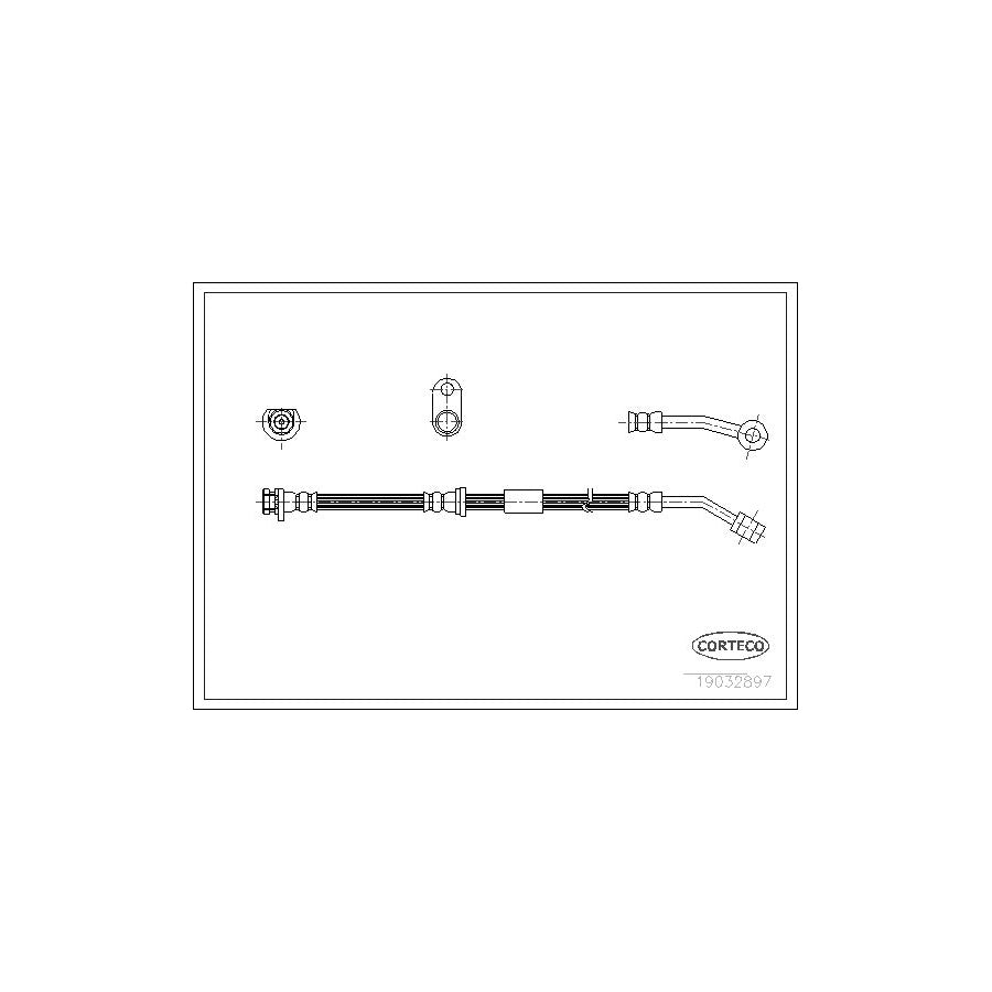 Corteco 19032897 Brake Hose For Honda Civic | ML Performance UK