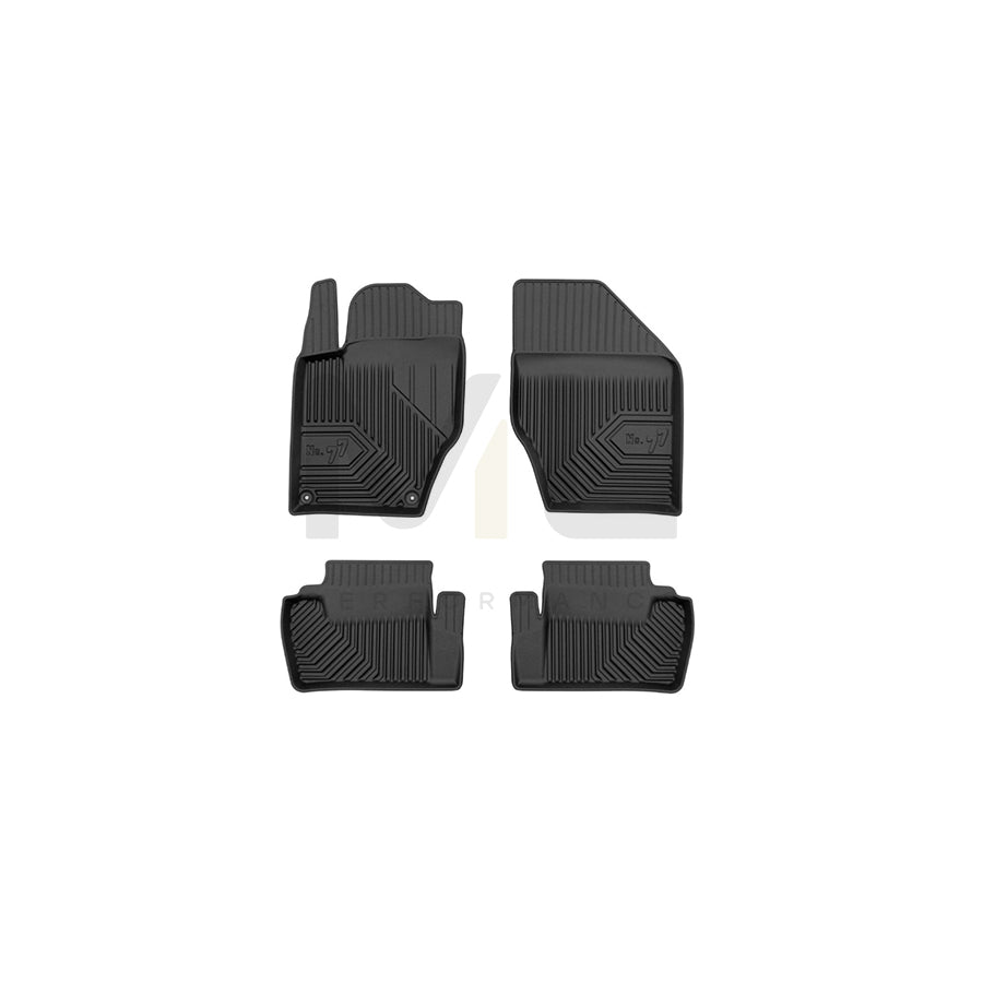 FROGUM Tailored, No.77 77426894 Floor mat set for CITROﾃ起 DS4 Hatchback Elastomer, Front and Rear, Quantity: 4, Black | ML Performance Car Parts