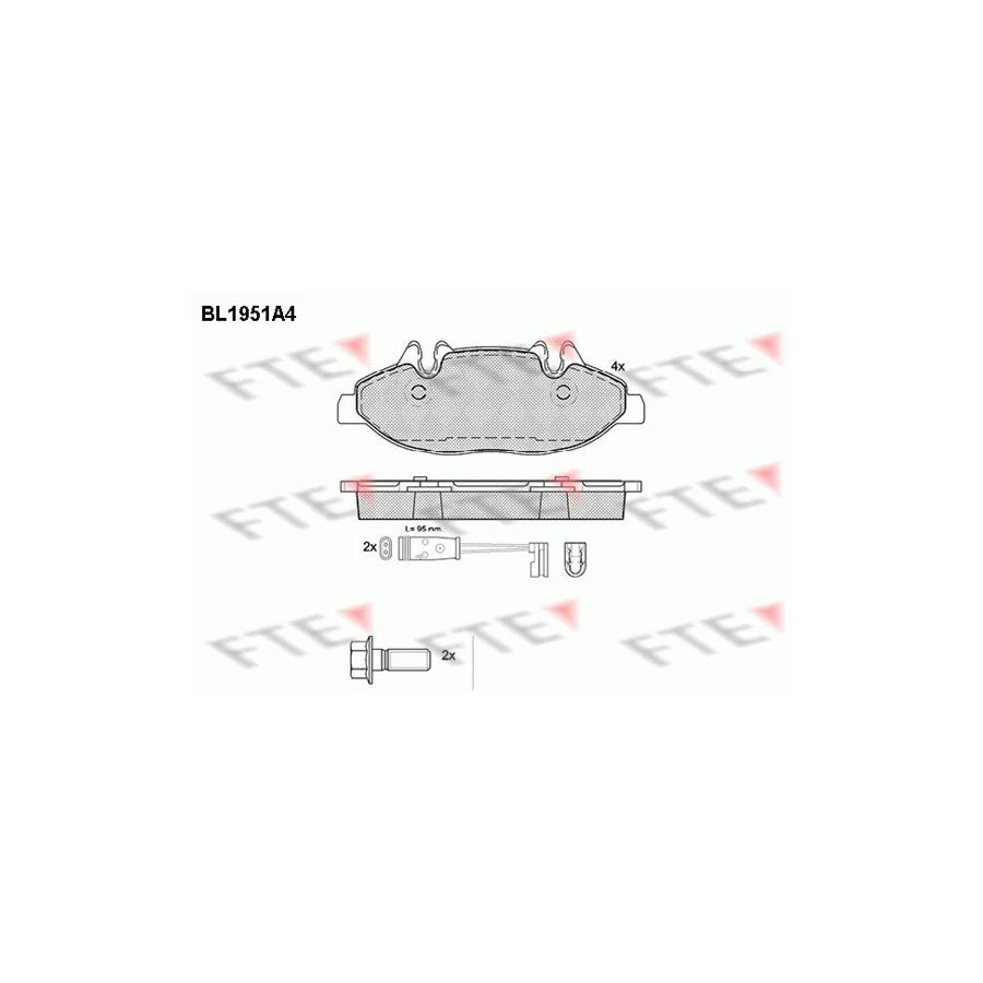 Fte 9010536 Brake Pad Set | ML Performance UK Car Parts