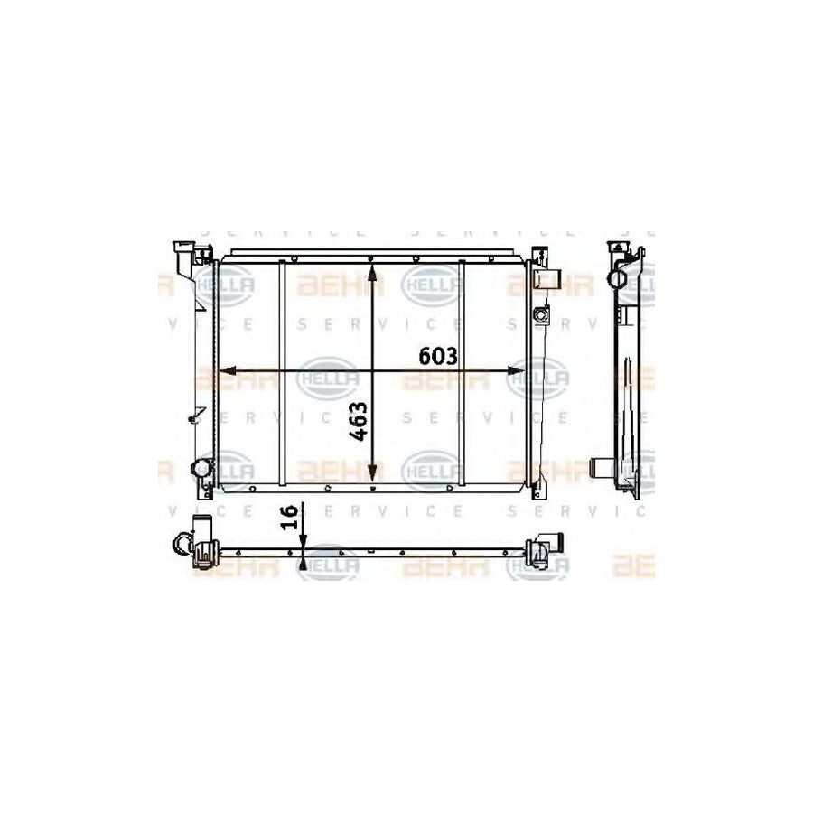 Hella 8MK 376 708-251 Engine Radiator