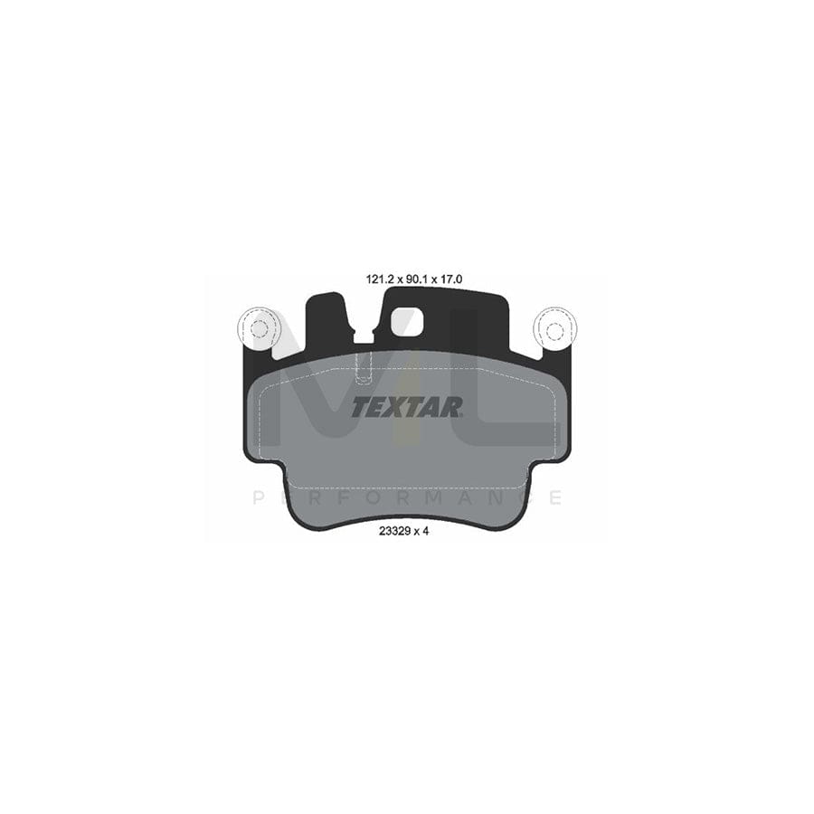 TEXTAR 2332902 Brake pad set prepared for wear indicator | ML Performance Car Parts