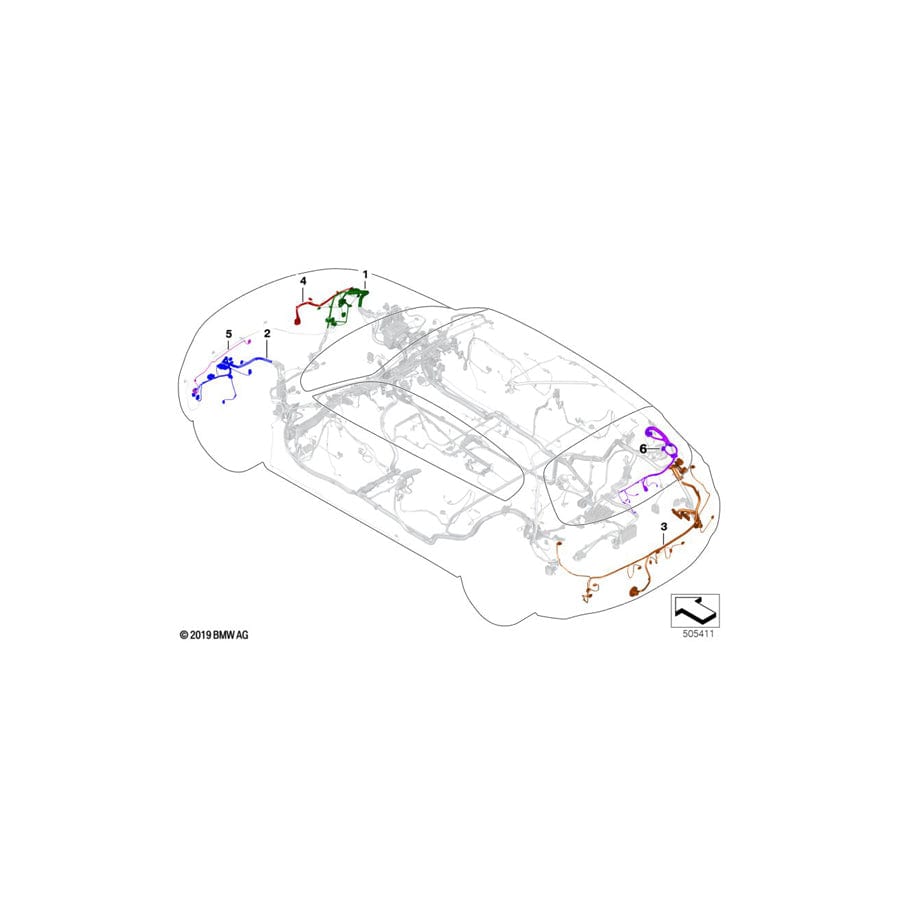 Genuine BMW 61126820099 F36 Rear Repair Wiring Set (Inc. 430iX, 435dX & 435iX) | ML Performance UK Car Parts